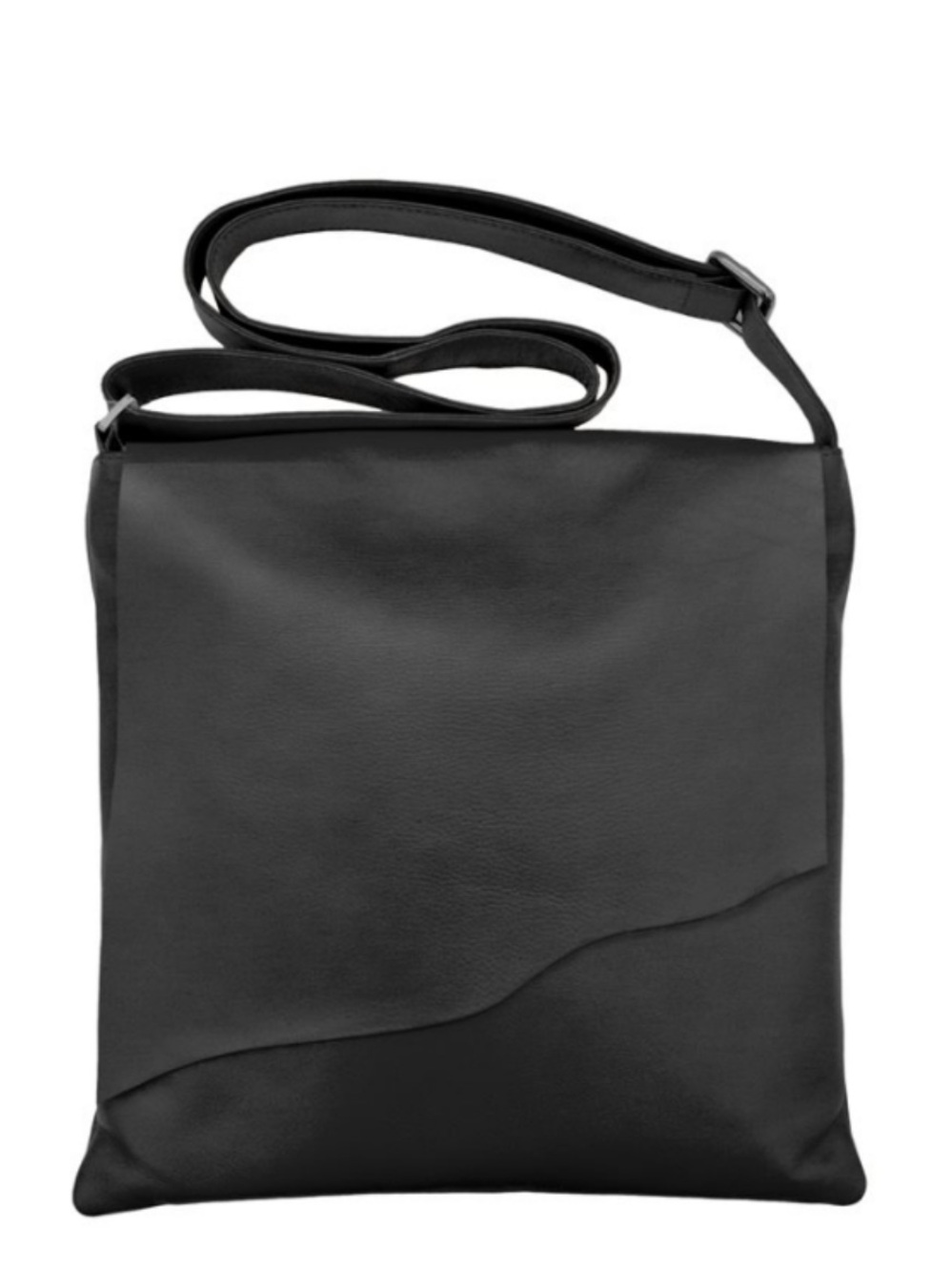 ili New York Genuine Leather Black Canada Messenger Crossbody Bag Boho Chic